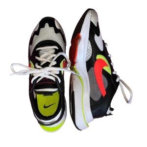 Nike air zoom division black crimson volt sneakers neon green and pink shoes